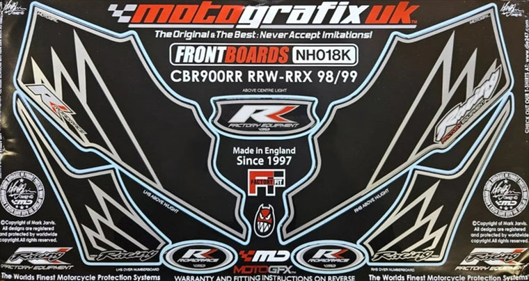 モトグラフィックス｜FRONT BODY PAD CBR900RRW-RRX(98/99)｜MT-NH018K