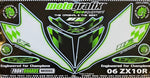 モトグラフィックス｜FRONT BODY PAD ZX-10R NINJA(06/07)｜MT-NK006G