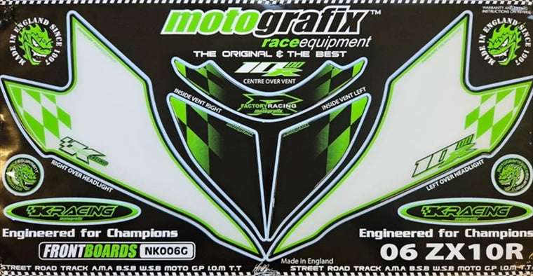 モトグラフィックス｜FRONT BODY PAD ZX-10R NINJA(06/07)｜MT-NK006G