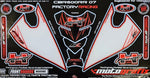 モトグラフィックス｜FRONT BODY PAD CBR600RR-7, RR-8, RR-9(07/08)｜MT-NH009WR