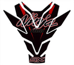 MOTO GRAFIX(モトグラフィックス)｜タンクパッドBlack with Grey, Red ＆ Silver｜MT-TK037KR