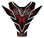MOTO GRAFIX(モトグラフィックス)｜タンクパッドBlack with Grey, Red ＆ Silver｜MT-TK038KR
