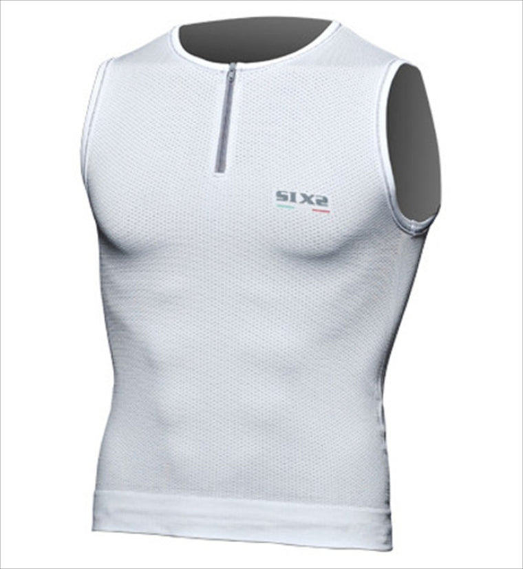 SIXS(シックス)｜ショートスリーブス ジッパー SX-BIK2｜SX-BIK2-WH-XXL