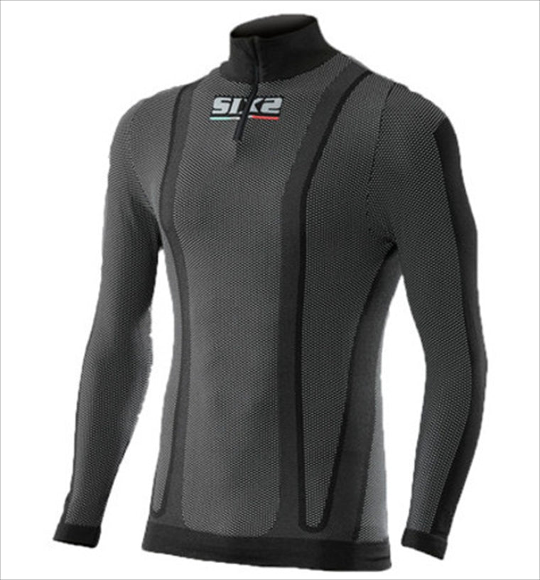 SIXS(シックス)｜ロングTシャツ ジッパー SX-TS13｜SX-TS13-BC-L