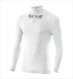 SIXS(シックス)｜ロングTシャツ ジッパー SX-TS13｜SX-TS13-WH-XL