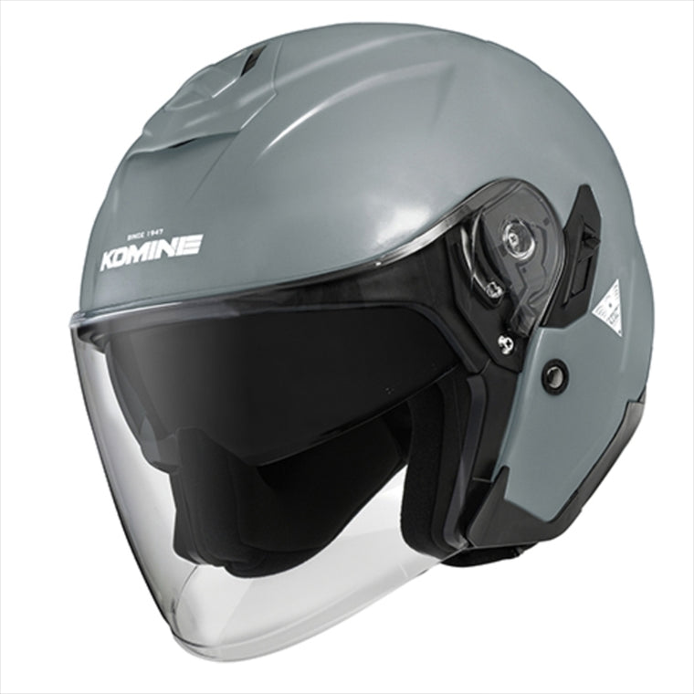 【コミネ】HK-172 FL C FRP JETヘルメット Basalt-Grey L 01-172