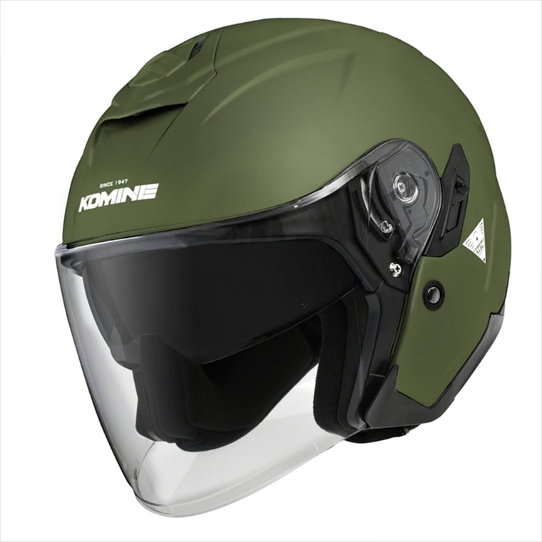 【コミネ】HK-172 FL C FRP JETヘルメット Olive M 01-172