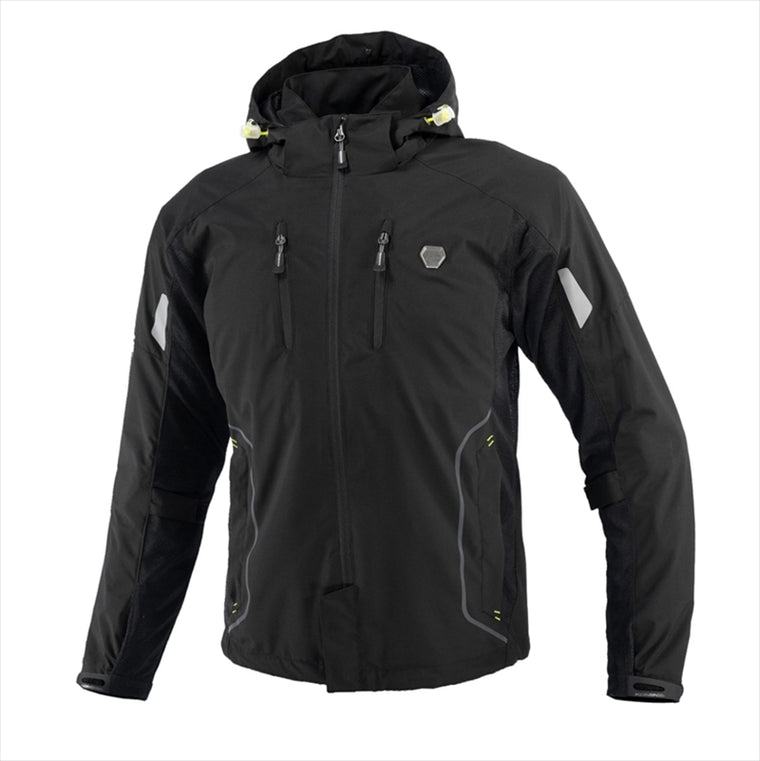【コミネ】JK-1123 P HALFメッシュパーカ Black M 07-1123