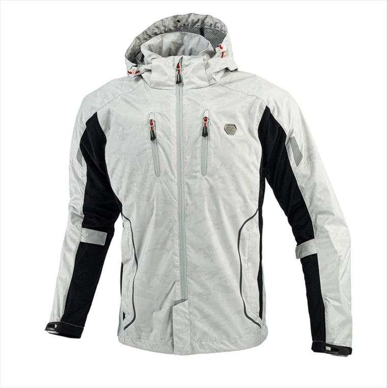 【コミネ】JK-1123 P HALFメッシュパーカ Silver-Camo L 07-1123