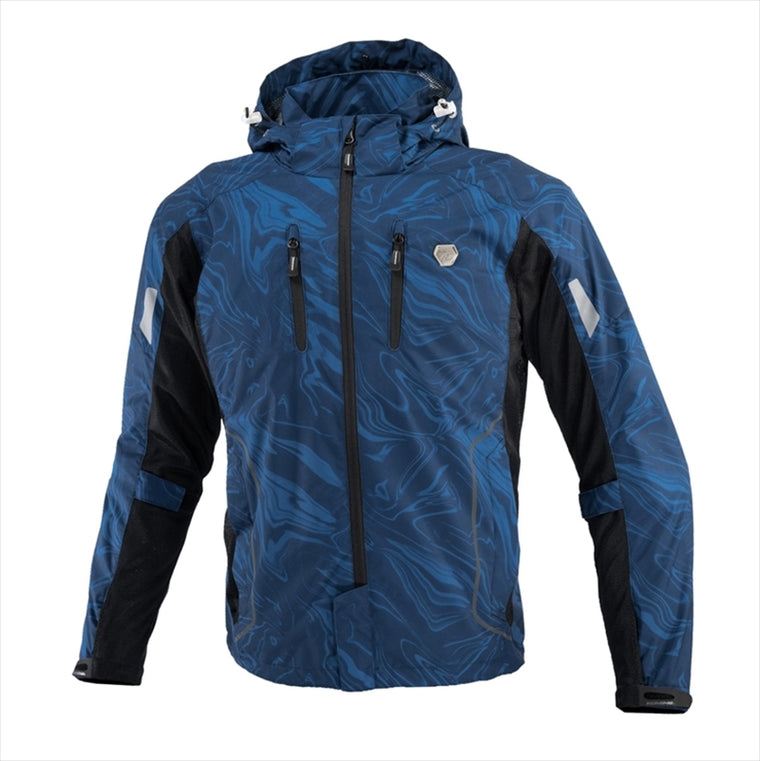 【コミネ】JK-1123 P HALFメッシュパーカ Navy-Marble WM 07-1123