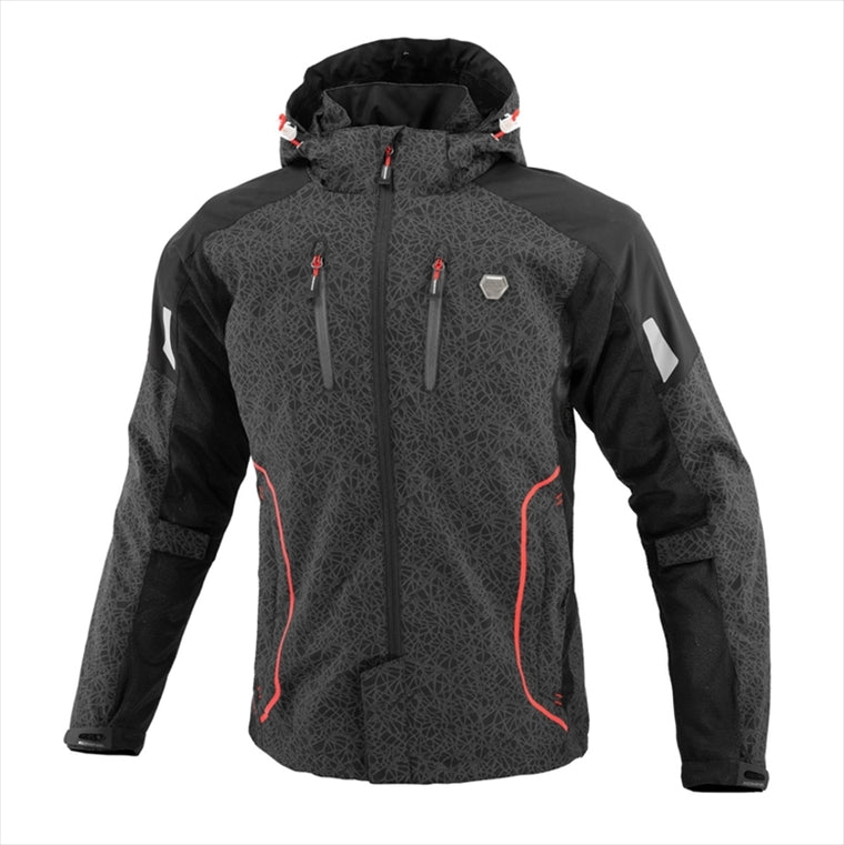【コミネ】JK-1123 P HALFメッシュパーカ HR HR-Black 3XL 07-1123