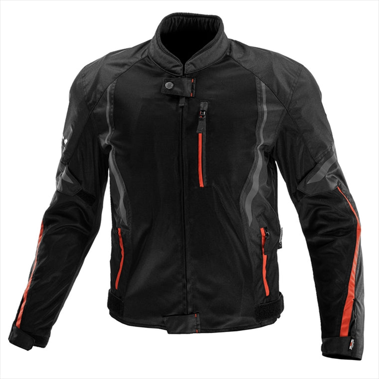 【コミネ】JK-1463 P HALF Mジャケット Black-Red M 07-1463