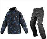 【コミネ】RK-5393 BREATHTERレインウエア Blue-Camo XL 03-5393
