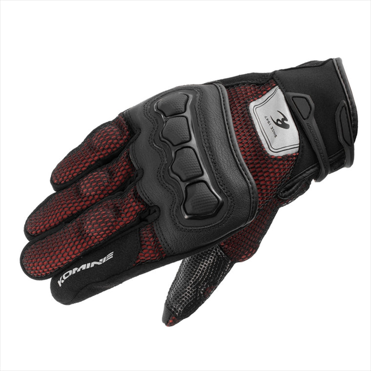 【コミネ】GK-2153 PROTECT 3D M.グローブ RED #2XL 06-2153