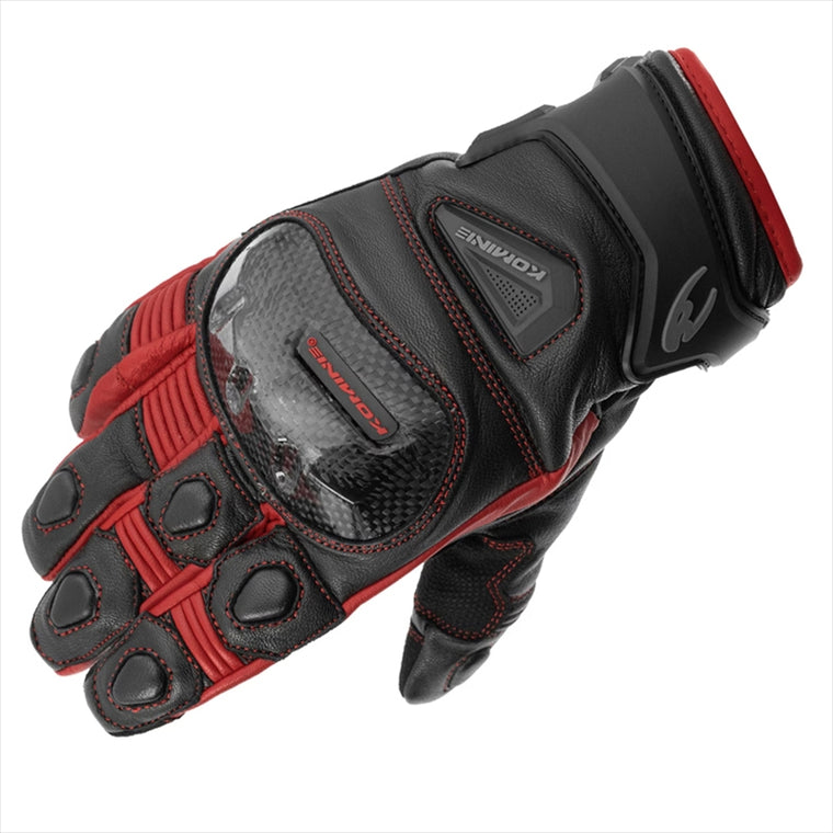 KOMINE(コミネ)｜GK-851 CARBON Pウインターグローブ Black-Red #S｜06-851