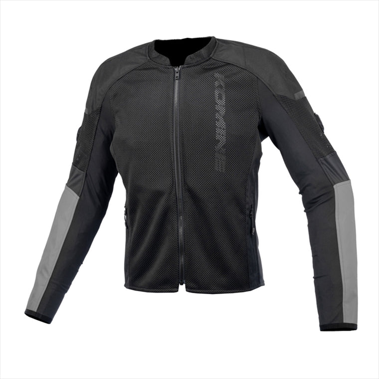 【コミネ】JK-173 ヘビーメッシュ SCRAMBLERジャケット BK/Grey 4XL 07-173