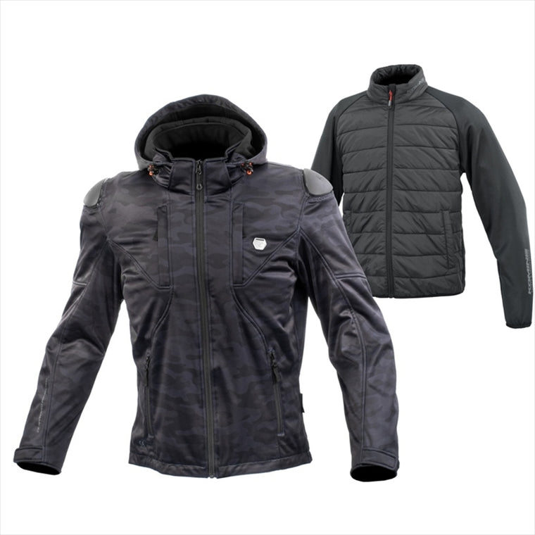 コミネ｜JK-6235 HP SS SYSTEM PARKA BLK-Camo S｜07-6235