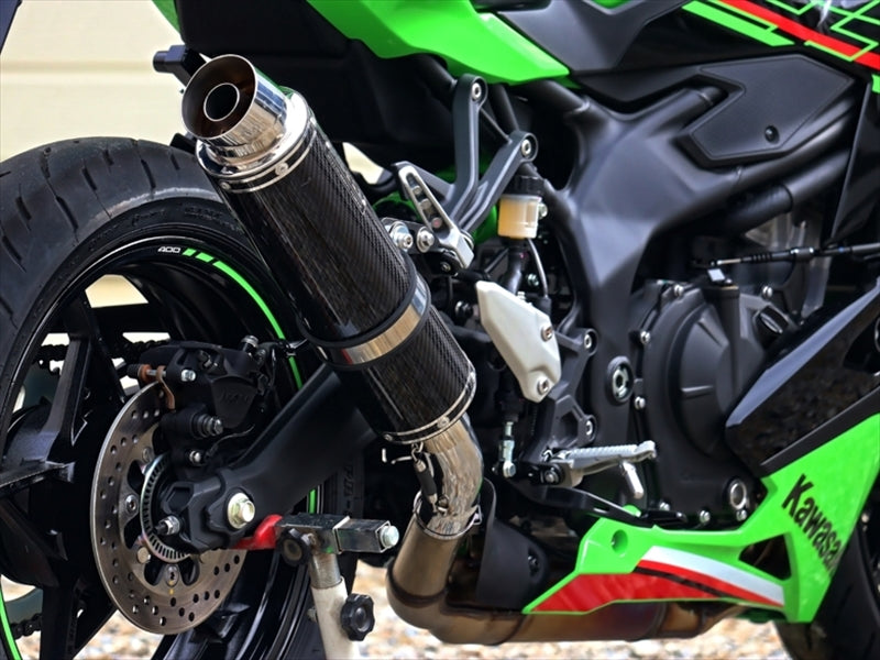 ダブルアールズ スリップオン ラウンド・カーボンサイレンサー ZX-4R