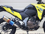 バイクパーツ マフラー<br>ダブルアールズ フルEX SS-OVAL 焼き色チタンタイプ Vストローム250SX 8BK-EL11L 23-<br>LB3260JM 4582734412930<br>