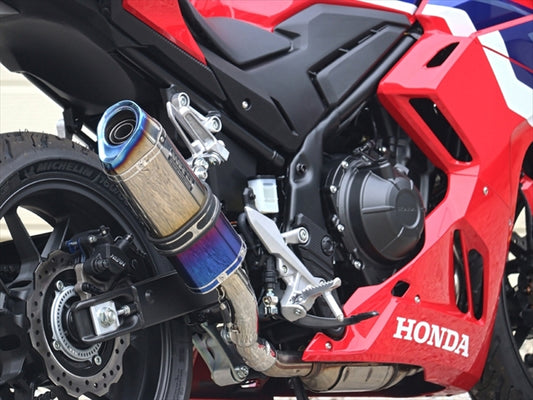 ダブルアールズ｜スリップオンSS-OVAL_SHORT 焼き色チタン CBR400R 24-(8BL-NC65)｜SB1470JM