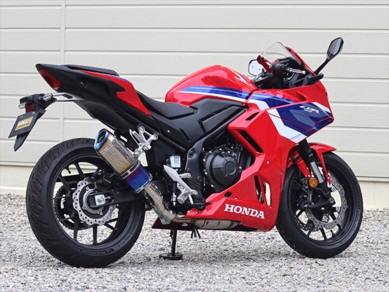 ダブルアールズ｜スリップオンSS-OVAL_SHORT 焼き色チタン CBR400R 24-(8BL-NC65)｜SB1470JM
