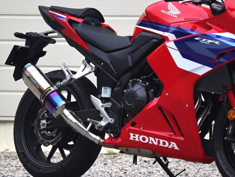 ダブルアールズ｜スリップオンSS-OVAL_SHORT 焼き色チタン CBR400R 24-(8BL-NC65)｜SB1470JM
