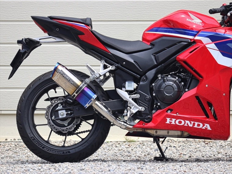 ダブルアールズ｜スリップオンSS-OVAL_SHORT 焼き色チタン CBR400R 24-(8BL-NC65)｜SB1470JM