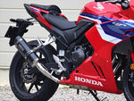 ダブルアールズ｜スリップオンSS-OVAL_SHORT F-BLACKチタン CBR400R 24-(8BL-NC65)｜SF1470JM