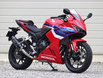 ダブルアールズ｜スリップオンSS-OVAL_SHORT F-BLACKチタン CBR400R 24-(8BL-NC65)｜SF1470JM