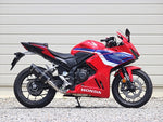 ダブルアールズ｜スリップオンSS-OVAL_SHORT F-BLACKチタン CBR400R 24-(8BL-NC65)｜SF1470JM