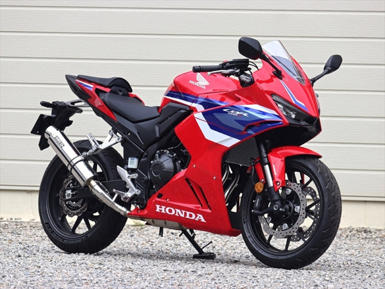 ダブルアールズ｜スリップオン ラウンド・ステンレスサイレンサー CBR400R 24-(8BL-NC65)｜BF1470JM