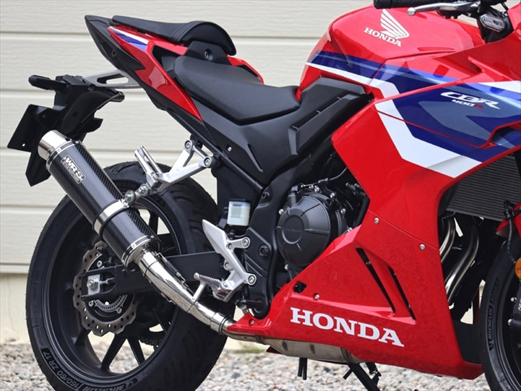 ダブルアールズ｜スリップオン ラウンド・カーボンサイレンサー CBR400R 24-(8BL-NC65)｜BC1470JM