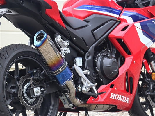 ダブルアールズ｜スリップオン SS-OVAL/LONG 焼き色チタン CBR400R 24- 8BL-NC65｜SV1470JM