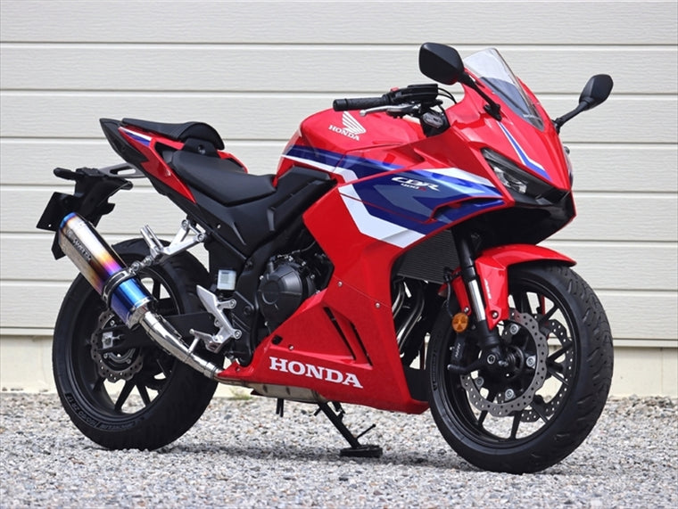 ダブルアールズ｜スリップオン SS-OVAL/LONG 焼き色チタン CBR400R 24- 8BL-NC65｜SV1470JM