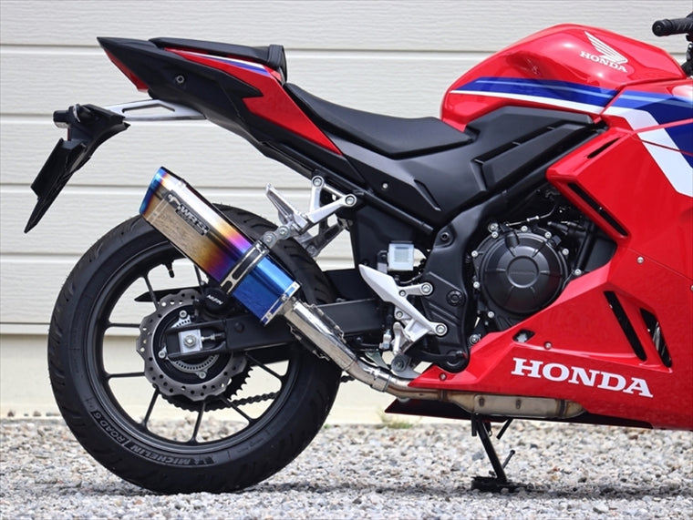 ダブルアールズ｜スリップオン SS-OVAL/LONG 焼き色チタン CBR400R 24- 8BL-NC65｜SV1470JM