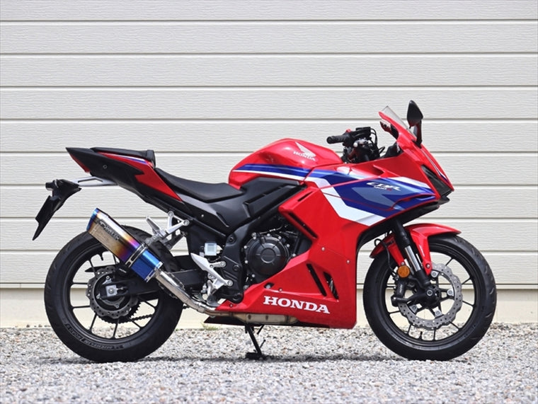 ダブルアールズ｜スリップオン SS-OVAL/LONG 焼き色チタン CBR400R 24- 8BL-NC65｜SV1470JM
