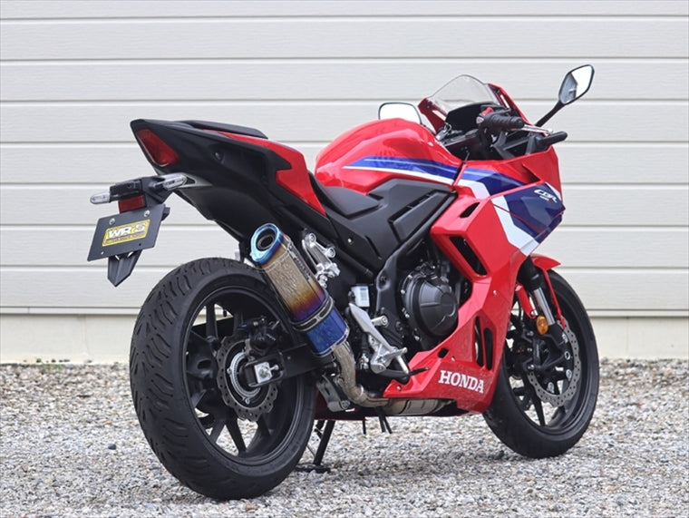 ダブルアールズ｜スリップオン SS-OVAL/LONG 焼き色チタン CBR400R 24- 8BL-NC65｜SV1470JM