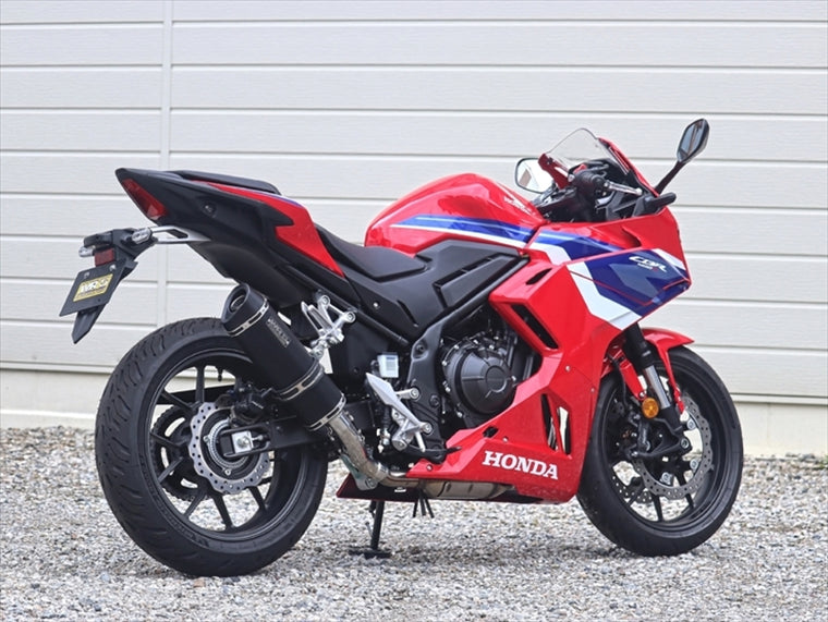 ダブルアールズ｜スリップオン SS-OVAL/LONG F-BLACKチタン CBR400R 24- 8BL-NC65｜VF1470JM