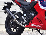 ダブルアールズ｜スリップオン SS-OVAL/LONG F-BLACKチタン CBR400R 24- 8BL-NC65｜VF1470JM