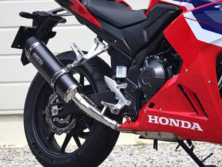 ダブルアールズ｜スリップオン SS-OVAL/LONG F-BLACKチタン CBR400R 24- 8BL-NC65｜VF1470JM