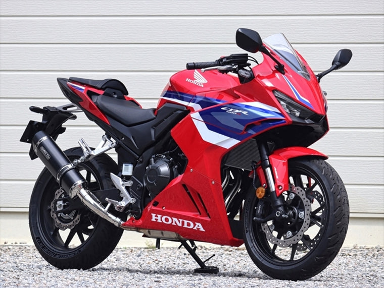 ダブルアールズ｜スリップオン SS-OVAL/LONG F-BLACKチタン CBR400R 24- 8BL-NC65｜VF1470JM