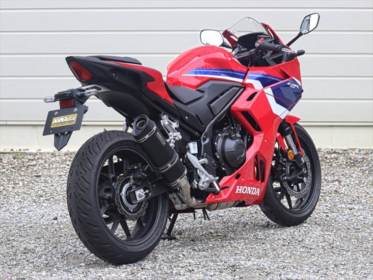 ダブルアールズ｜スリップオン SS-OVAL/LONG F-BLACKチタン CBR400R 24- 8BL-NC65｜VF1470JM
