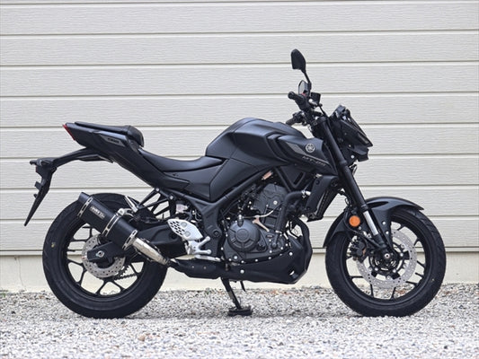 ダブルアールズ｜スリップオン SS-OVAL F-BLACK TITAN YZF-R25/MT-25 25- (8BK-RG84J)｜SF2280JM