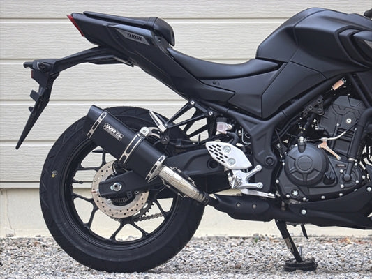 ダブルアールズ|スリップオン SS-OVAL F-BLACK TITAN YZF-R25/MT-25 25- (8BK-RG84J)|SF2280JM