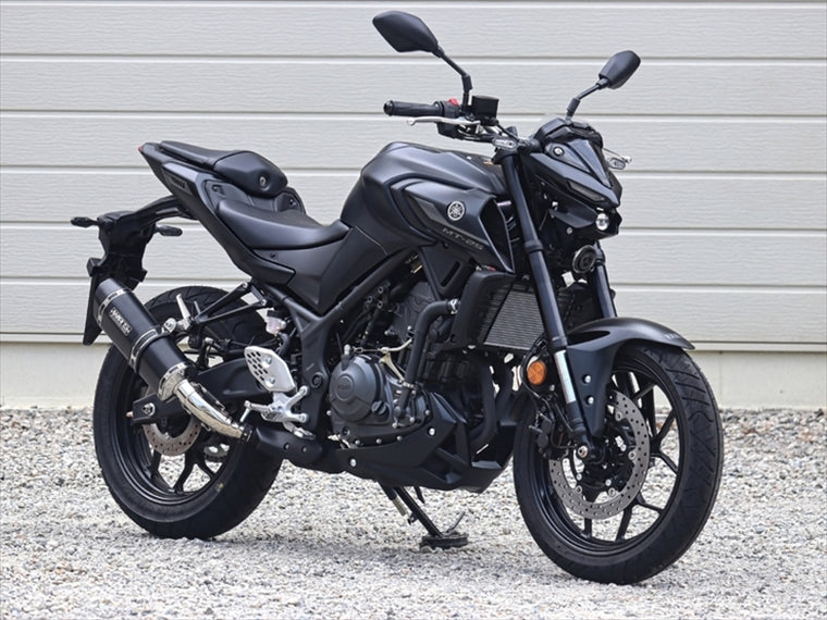ダブルアールズ｜スリップオン SS-OVAL F-BLACK TITAN YZF-R25/MT-25 25- (8BK-RG84J)｜SF2280JM