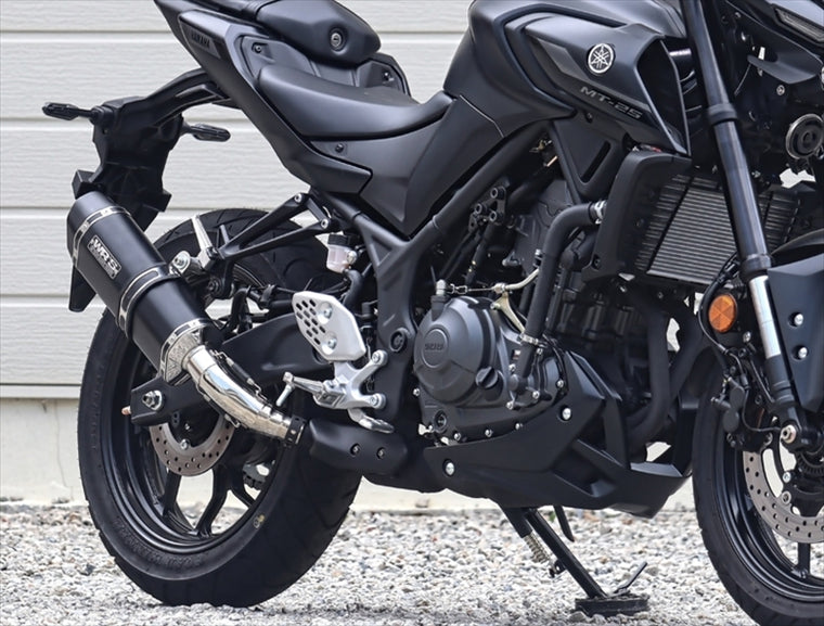 ダブルアールズ｜スリップオン SS-OVAL F-BLACK TITAN YZF-R25/MT-25 25- (8BK-RG84J)｜SF2280JM