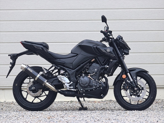 ダブルアールズ｜スリップオン ラウンド・カーボンサイレンサー YZF-R25/MT-25 25- (8BK-RG84J)｜BC2280JM