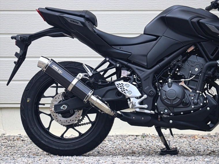 ダブルアールズ｜スリップオン ラウンド・カーボンサイレンサー YZF-R25/MT-25 25- (8BK-RG84J)｜BC2280JM