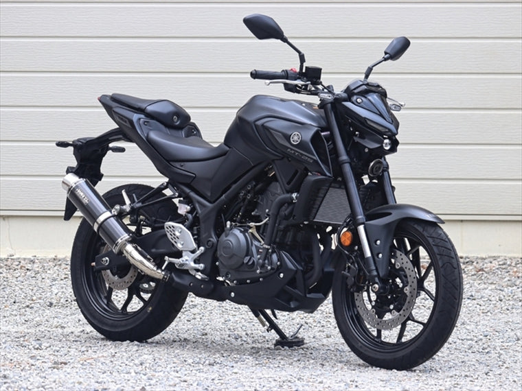 ダブルアールズ｜スリップオン ラウンド・カーボンサイレンサー YZF-R25/MT-25 25- (8BK-RG84J)｜BC2280JM