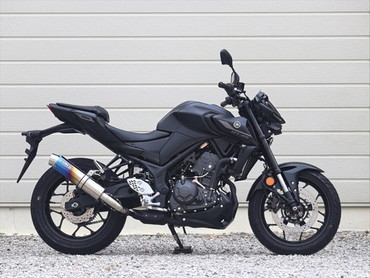 ダブルアールズ｜スリップオン ラウンド・焼き色チタンサイレンサー YZF-R25/MT-25 25- (8BK-RG84J)｜BK2280JM